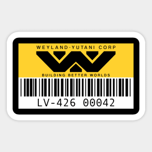 Weyland Yutani Asset tag Sticker